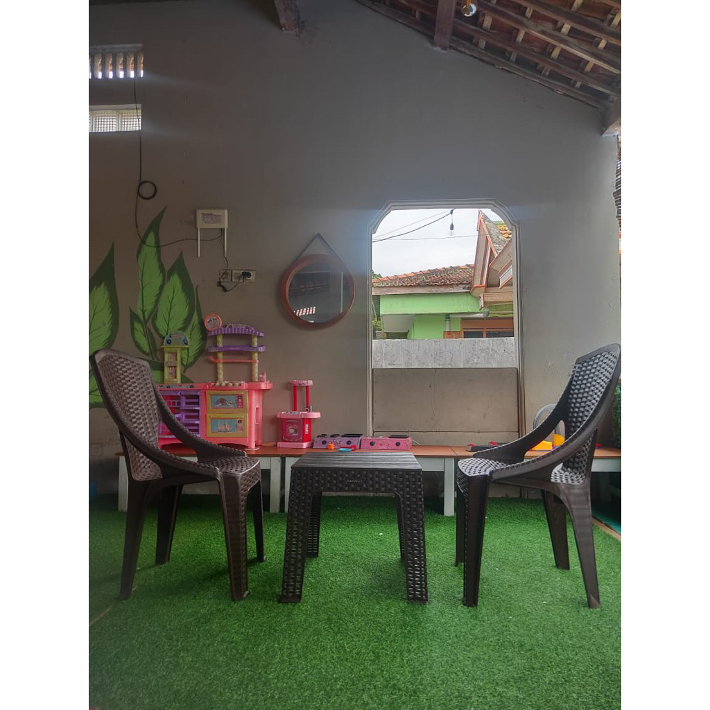 SATU SET MEJA KURSI TERAS NAPOLLY SATU MEJA + DUA KURSI