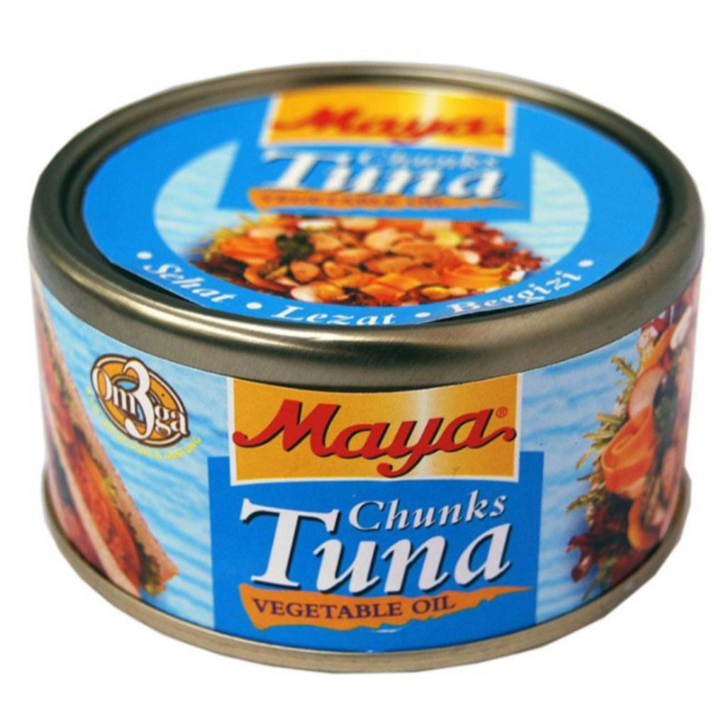 Maya Chunks Tuna Vegetable Oil Kaleng 185g