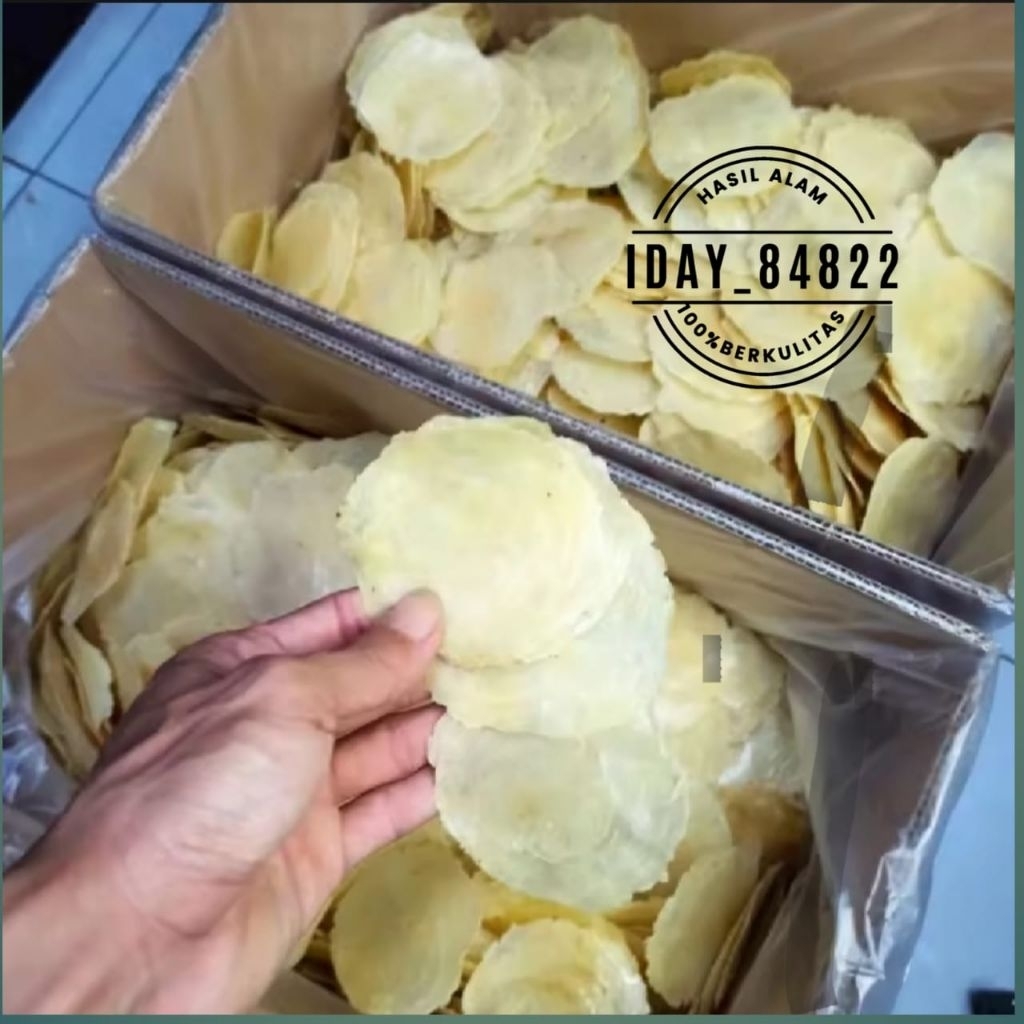 Emping melinjo tipis mentah 1kg, emping melinjo super