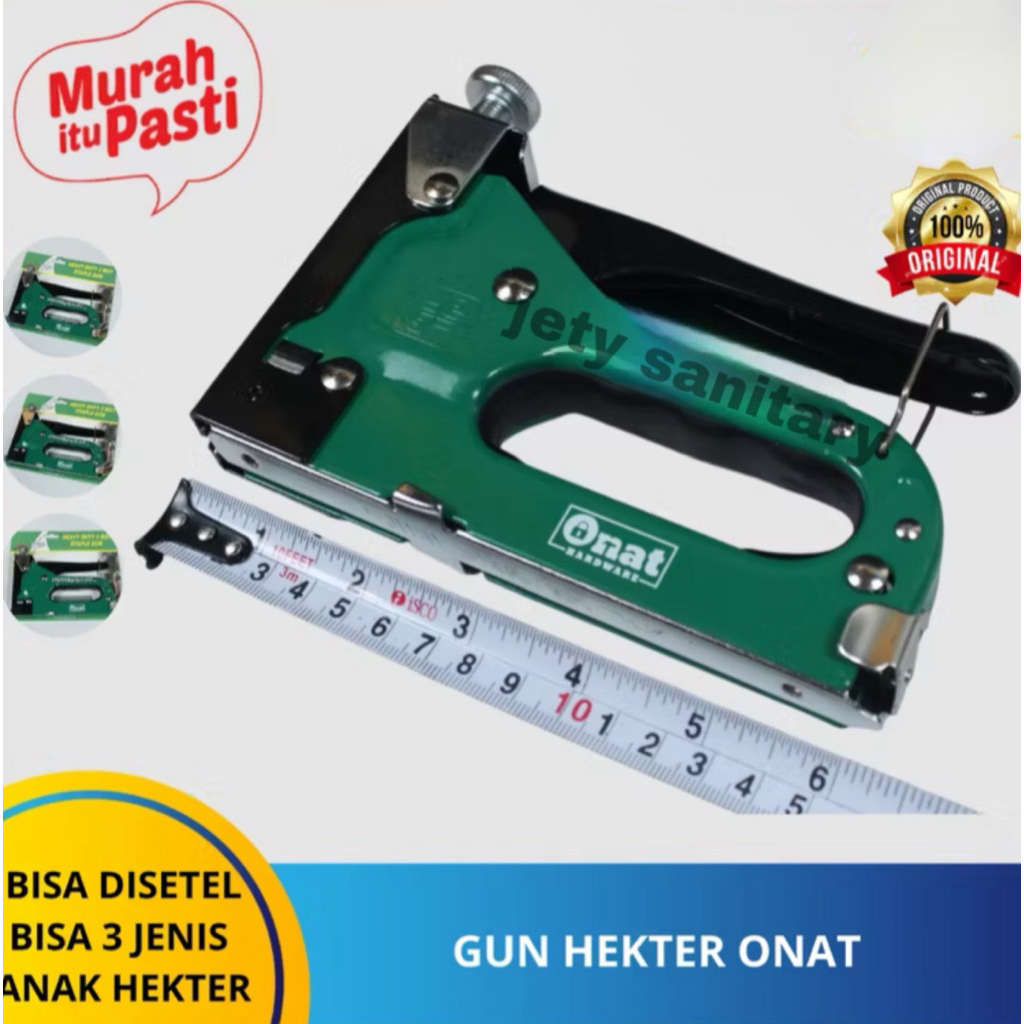 GUN HEKTER ONAT Stapler Gun / Staples Tembak / Hekter tembak / Steples 4-8mm.[A][GUN HEKTER & ANAK]