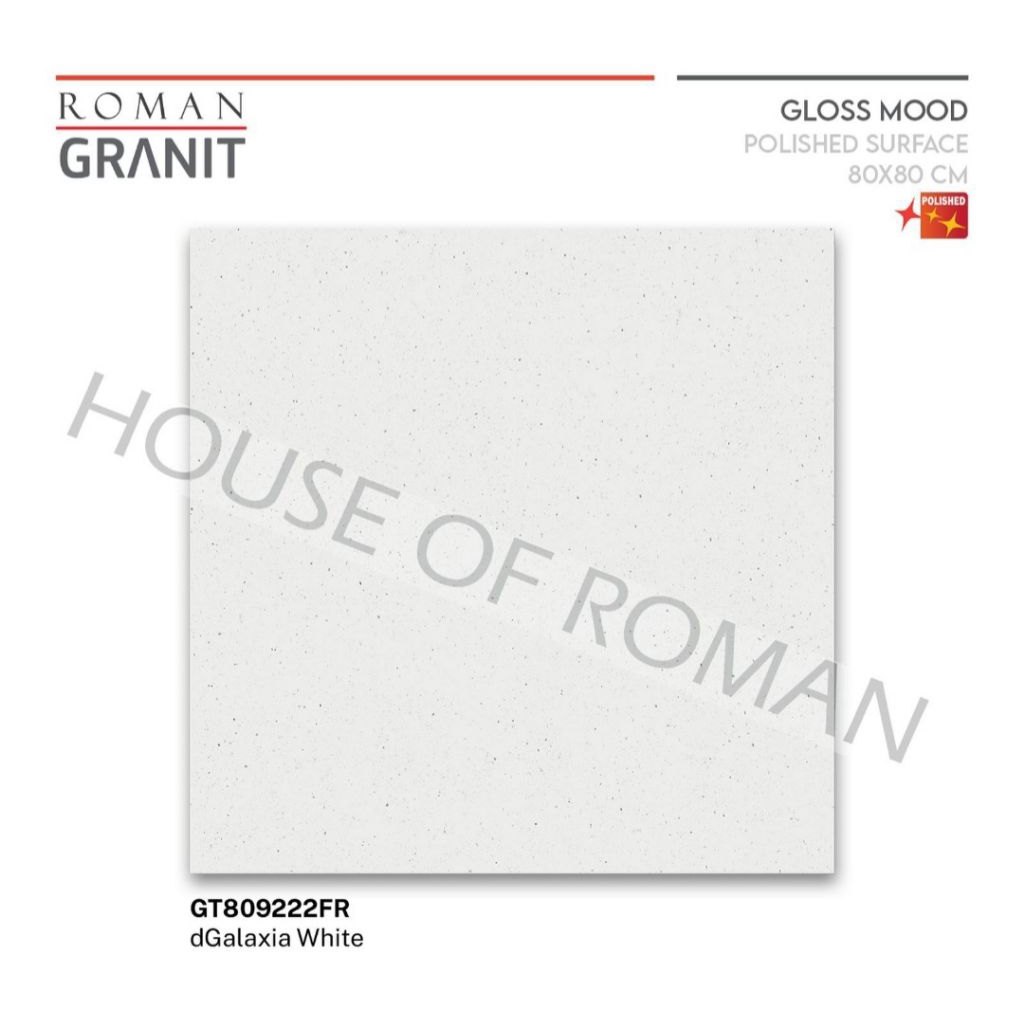Roman Granit GT809222FR dGalaxia White 80x80 Kw1