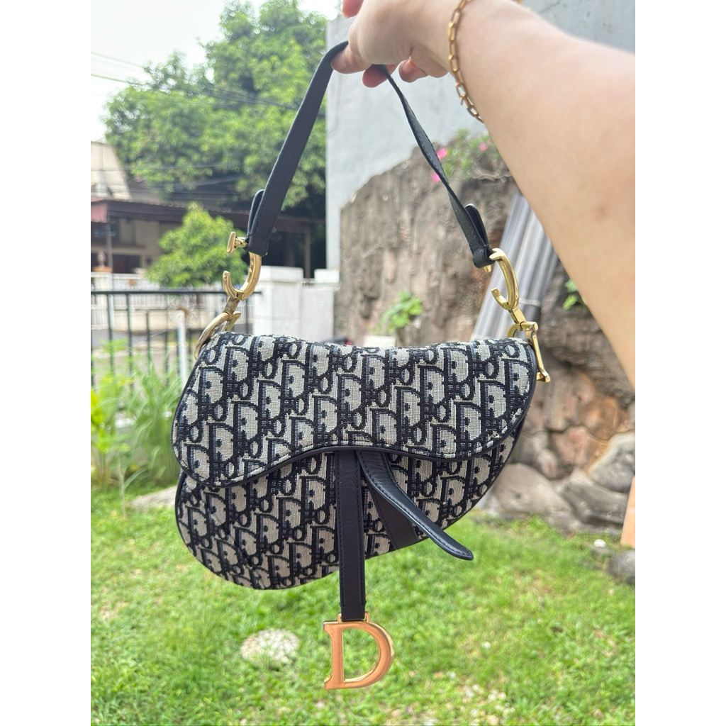 Dior Oblique Jacquard saddle bag