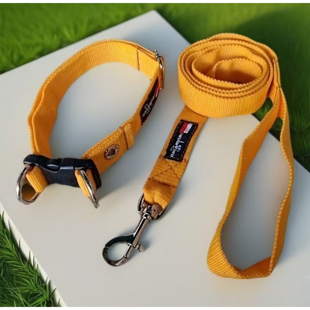 kalung hewan dan tali tuntun kambing/anjing