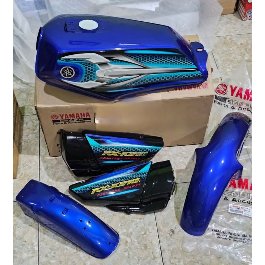 TANGKI SET RX KING FULLSET BODY RX KING 2007 BIRU FULL ORIGINAL YGP