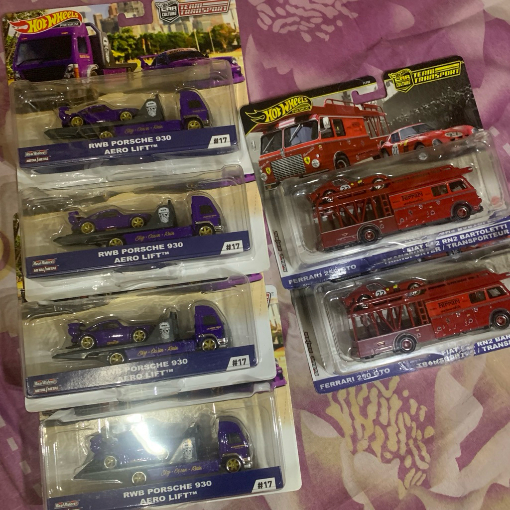 Take All Hot Wheels Team Transport RWB & Ferrari