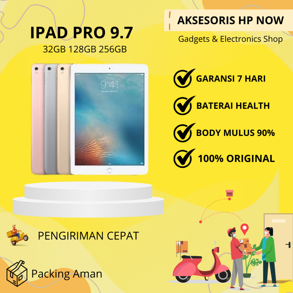 Ipad Pro 9.7 Inch 2016 32GB 128GB 256GB Wifi Only Second ORIGINAL - AHN