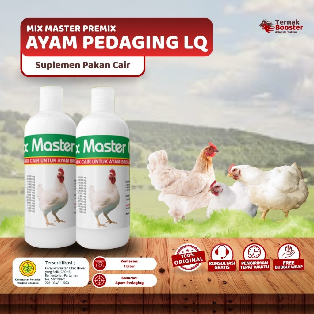 Mix Master Premix Ayam Broiler LQ - Premix C untuk Ayam Pedaging