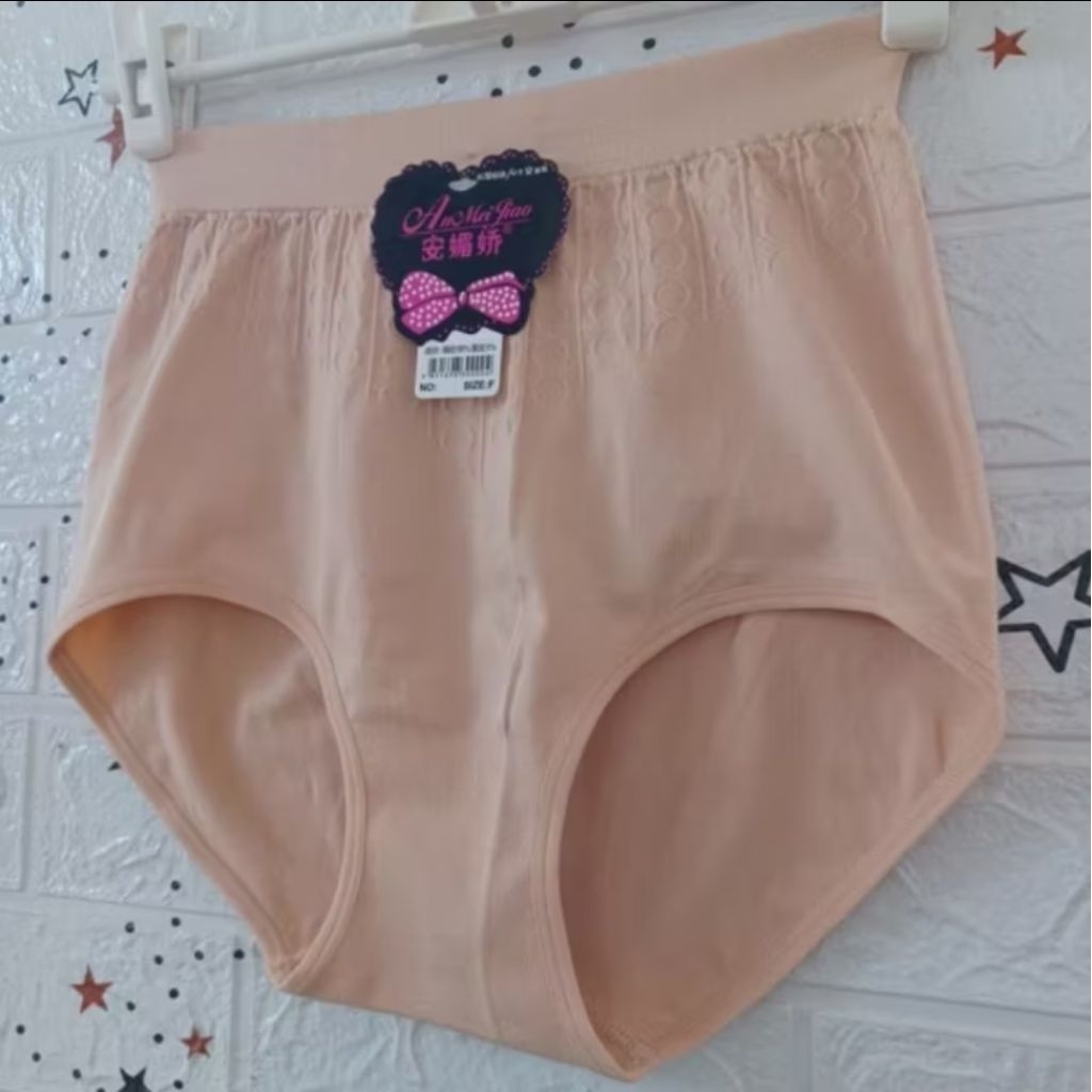 CELANA DALAM WANITA RAJUT AN MEI JIAO Art 2009 ALL SIZE FIT TO XXL/ CD WANITA TANPA JAHITAN SAMPING