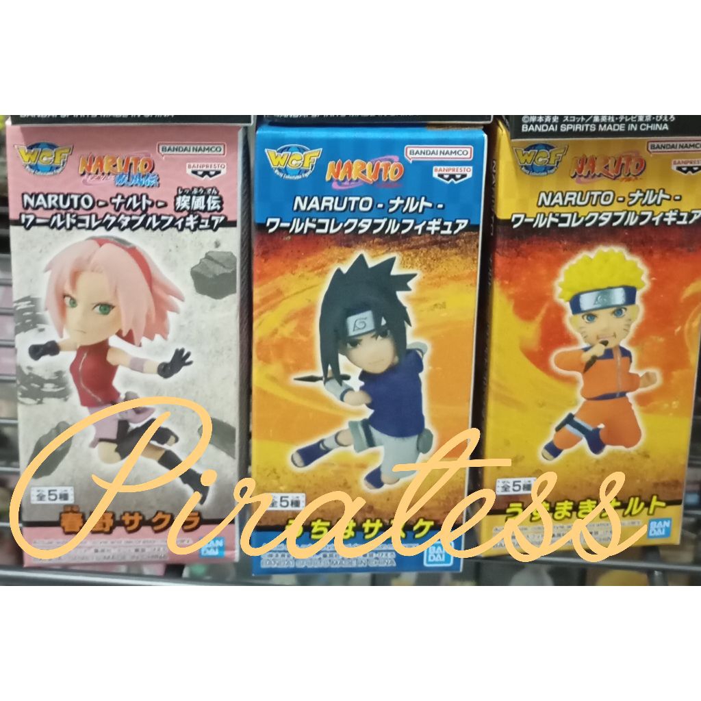 wcf naruto set 3pc sakura, Sasuke,Naruto misb