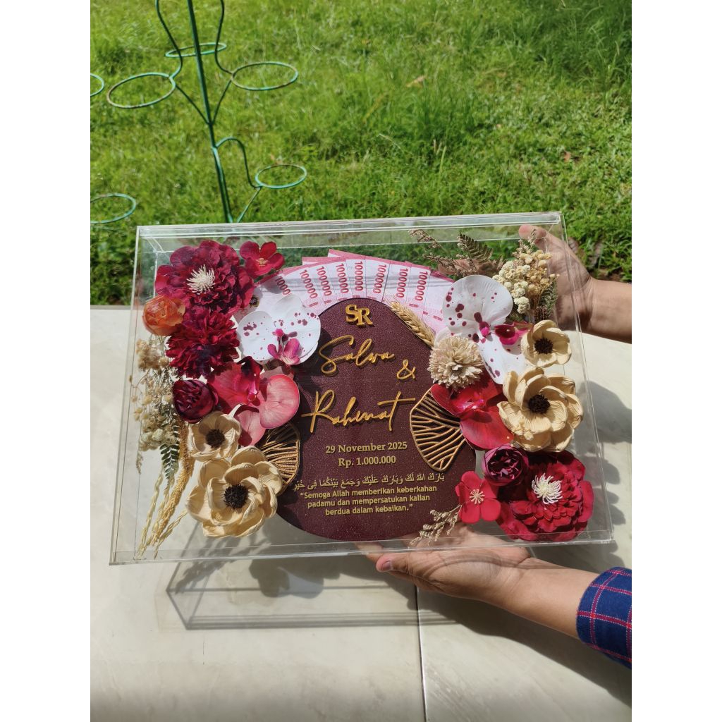 Mahar Pernikahan Mahar Nikah Mahar Akrilik Mahar Murah Free Packing Kayu Triplek