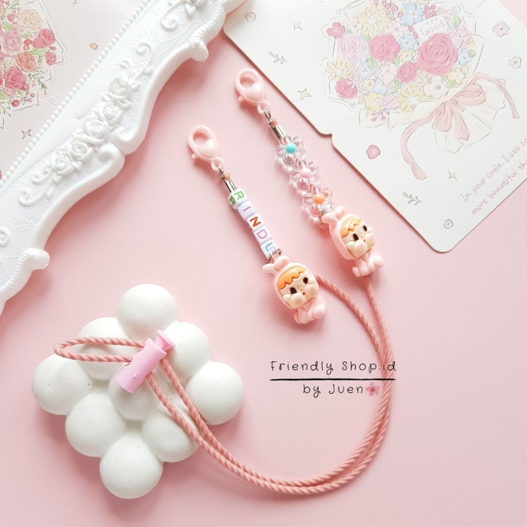 Strap Masker Custom Nama Cry Baby / Strap Masker anak Perempuan  Adjustable  by Friendly shop