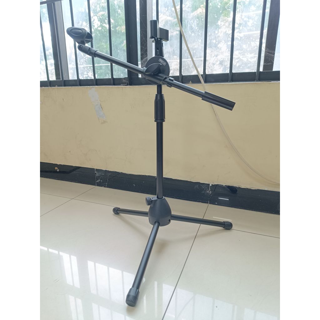 Stand Mic Pendek Full Besi RCX RX-361 Original Stand Microphone Pendek Full Besi RCX RX 361