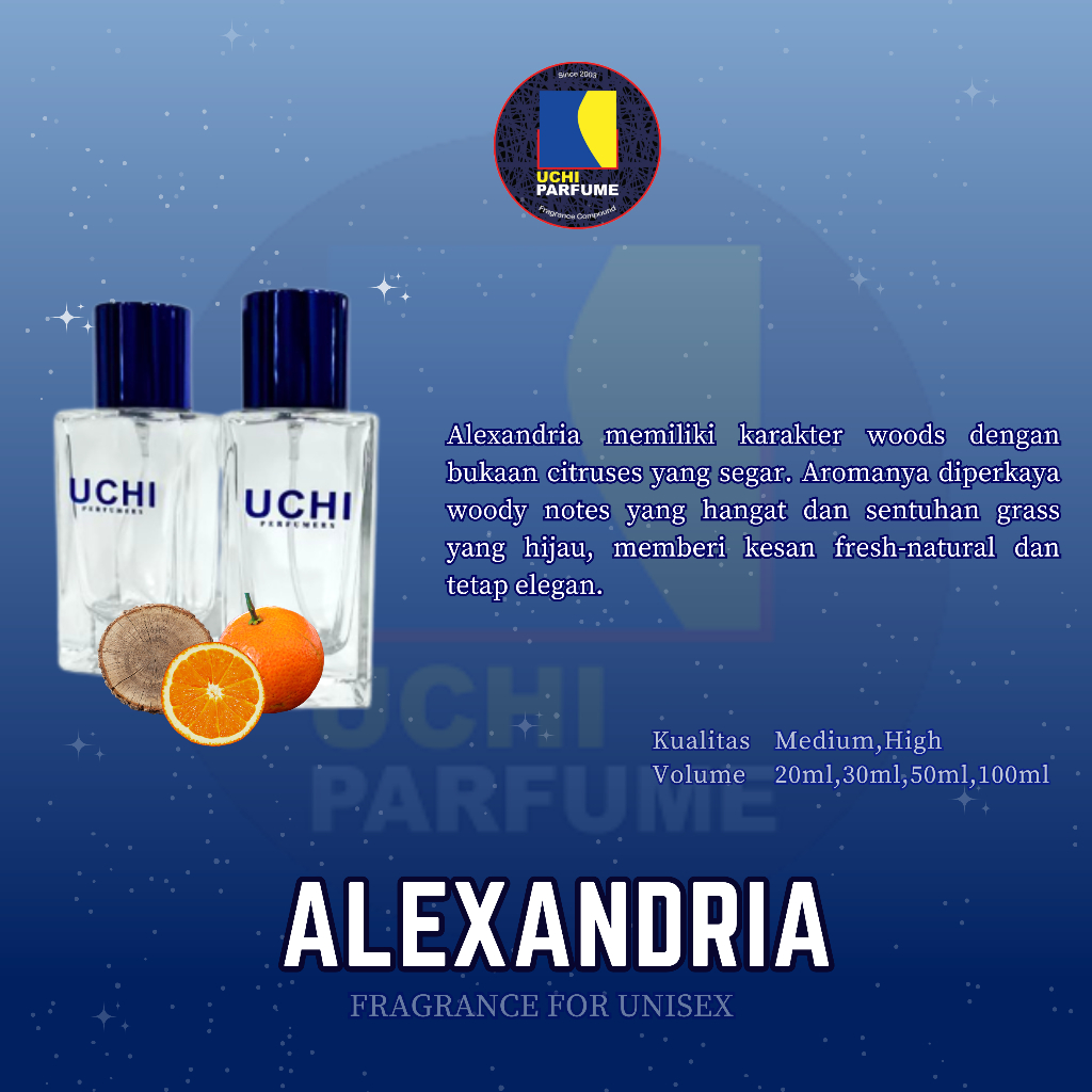 Uchi Parfume ALEXANDRIA Parfum (20ml , 30ml , 50ml , 100ml)
