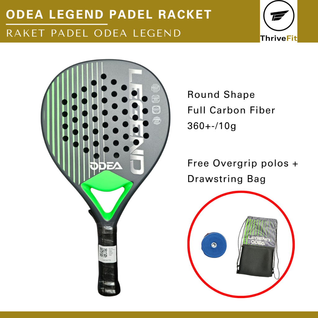 ODEA Legend Padel Racket / Raket Padel Odea Legend Full Carbon