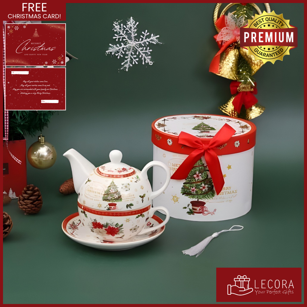 LECORA Hampers Set English Afternoon TeaSet Cup Royal European cup Ceramic Cangkir Teh Teapot "JANE"