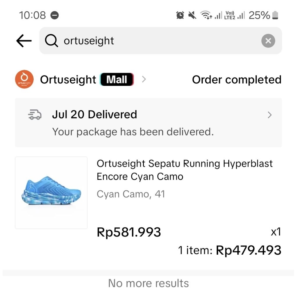 preloved ortuseight hyperblast encore cyan camo 41