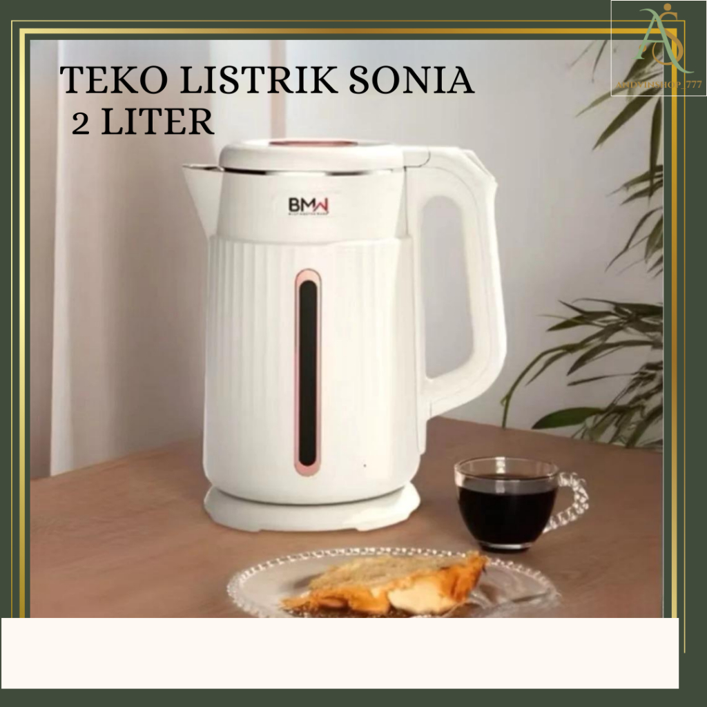 AS - Teko Listrik Kettle Elektrik Sonia Pemanas Termos Air Panas 2 Liter