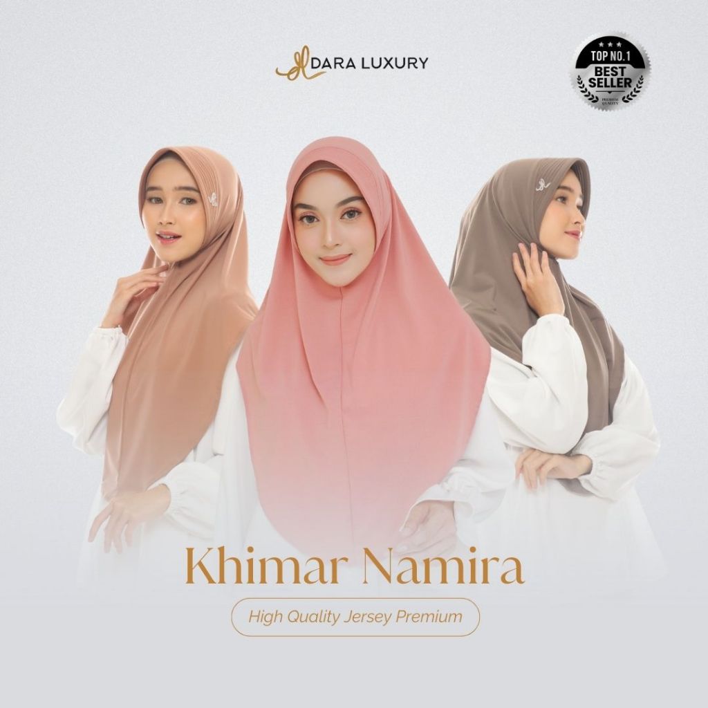 Dara Luxury | Namira | Hijab Instan Jersey Khimar Jersey Premium Hijab Menutup Dada