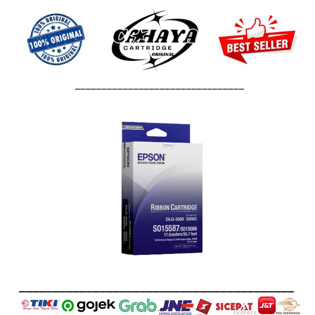 Ribbon Cartridge Epson DLQ-3000 DLQ-3500 DLQ-3500+ Pita Ori S015587