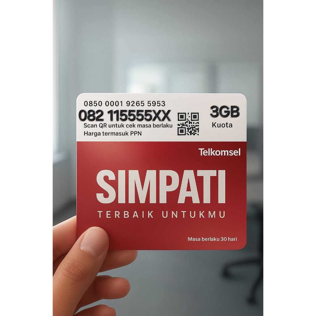 Nomor cantik Telkomsel 11digit seri 5555 manis