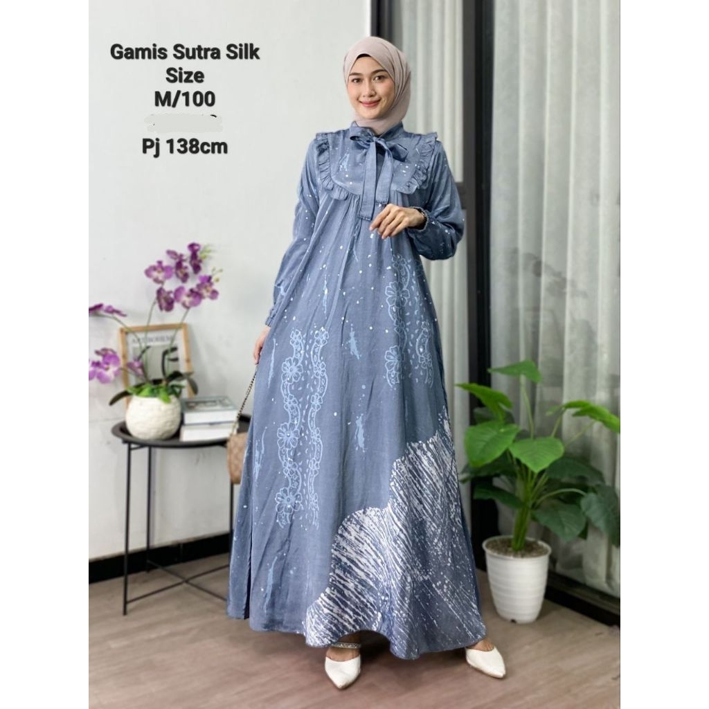 GAMIS SUTRA SILK SILINIA ORY - MODEL KRAH PITA