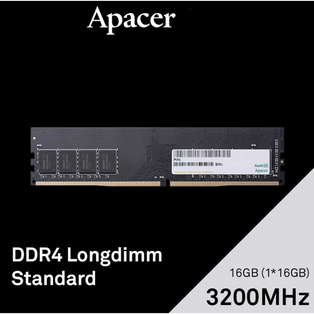 Memory DDR4 16GB 3200MHz Ram Apacer Value DDR4 3200MHz 16GB