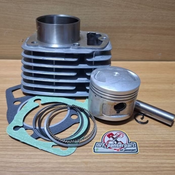 BLOK SEHER GL PRO//BORING SET PISTON HONDA GL PRO CDI/GLPRO PLATINA BLACK ENGINE STANDAR 61 MM /CYLI