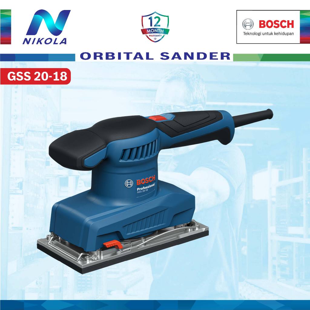 GSS 20-18 ORBITAL SANDER BOSCH Orbital Sander Mesin Amplas Orbital GSS2018