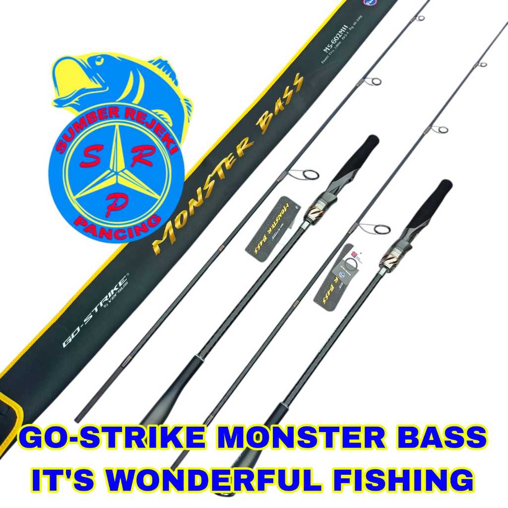 Joran jigging Go Strike Monster Bass Solid Carbon Fuji