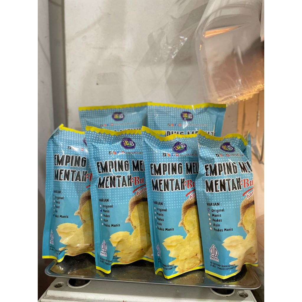 Emping Melinjo Mentah Bu Sum Kartasura - emping belinjo premium - mping mlinjo - emping blinjo menta