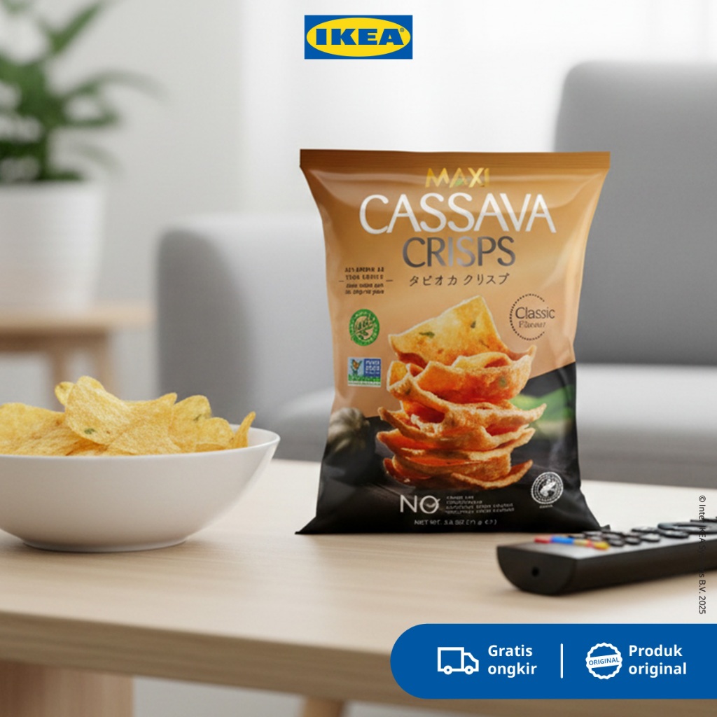 MAXI Snack /  Makanan Ringan Keripik Singkong Rasa Original 71gr