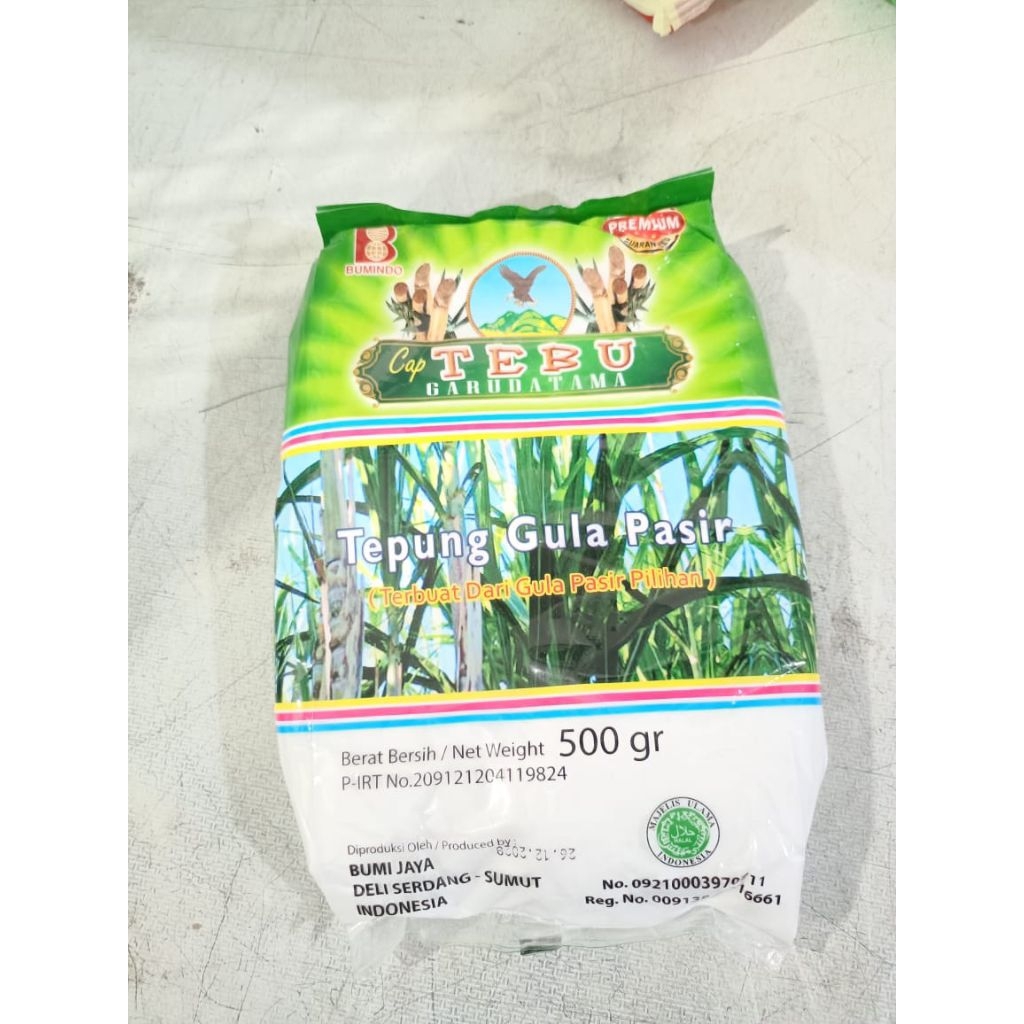Tepung gula Tebu garuda tama 500gr