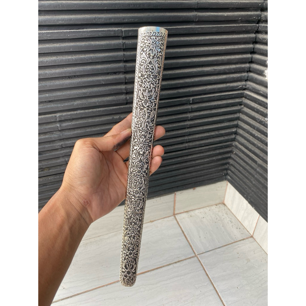 pendok solo tatahan purbonegaran lapis perak tebal 04mm