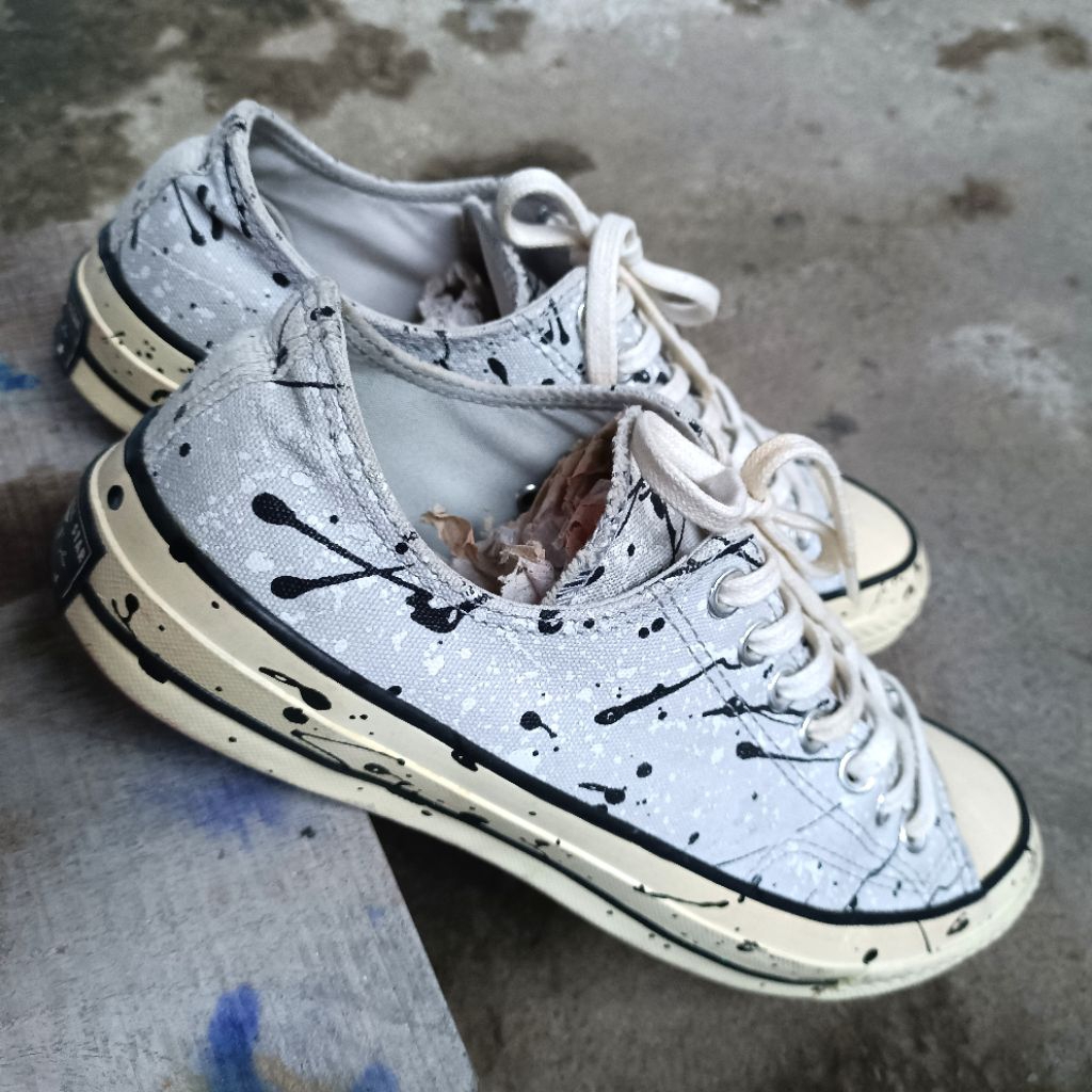 Converse 70s Low Splatter Paint Wolf Grey