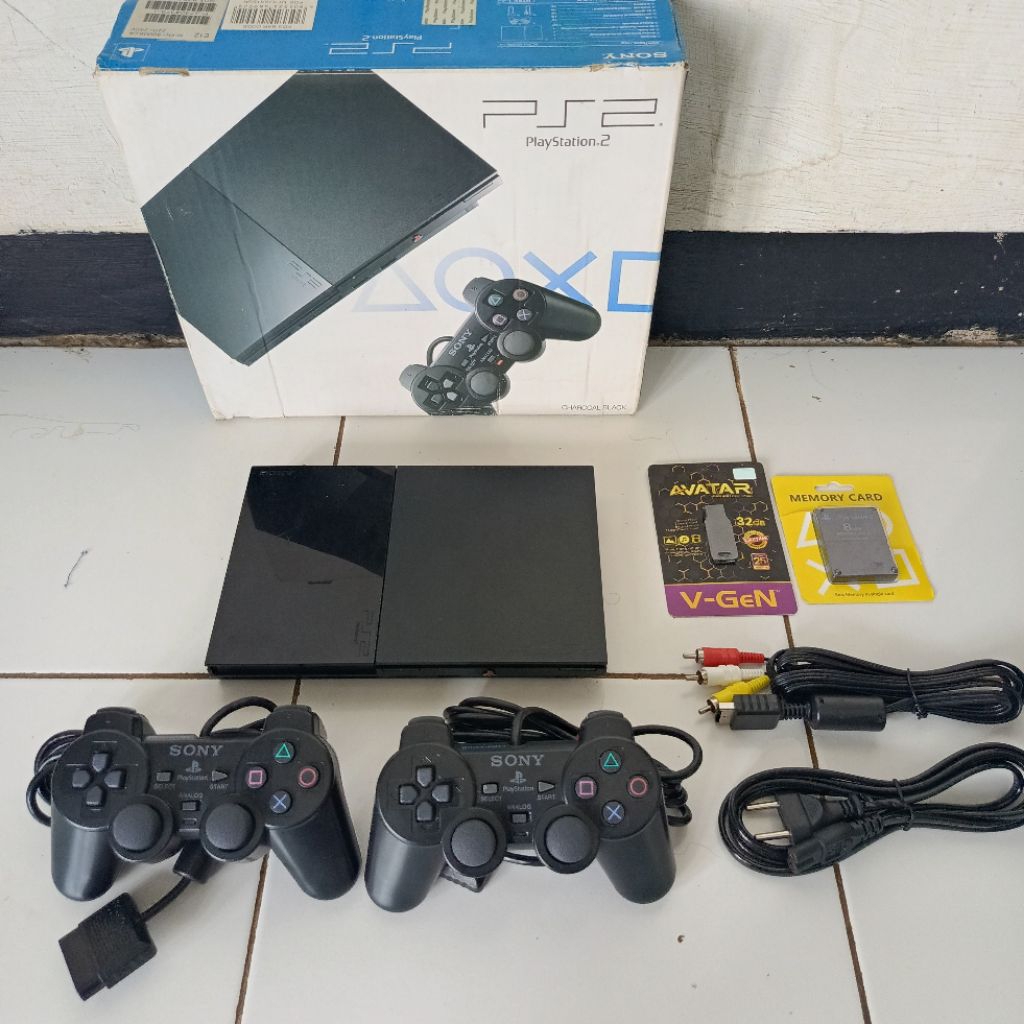PS2 SLIM KASET MASIH MULUS SERI 9xxx / 7xxx