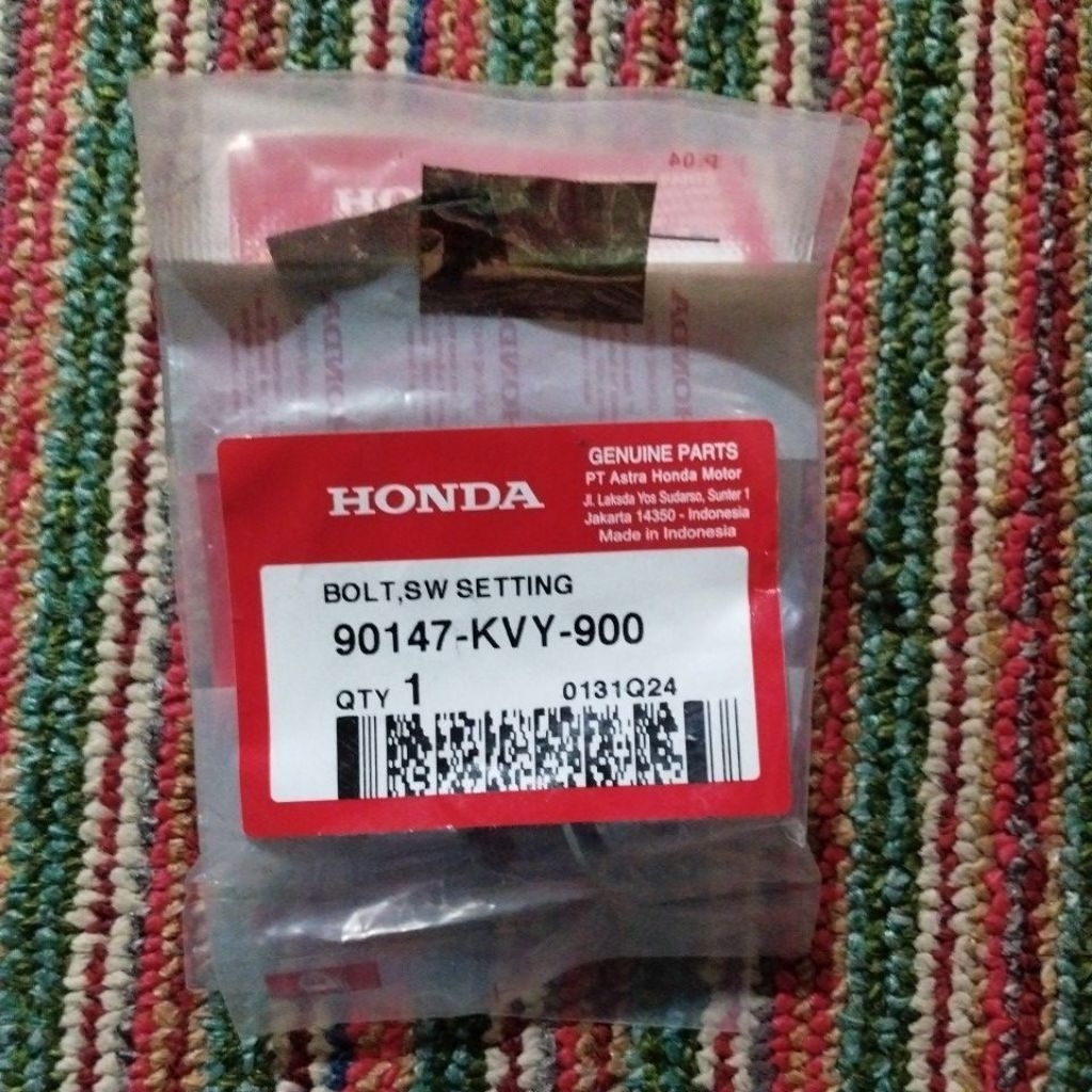 90147-KVY-900 Baut, Bolt Setting Honda Vario 125 FI eSP

