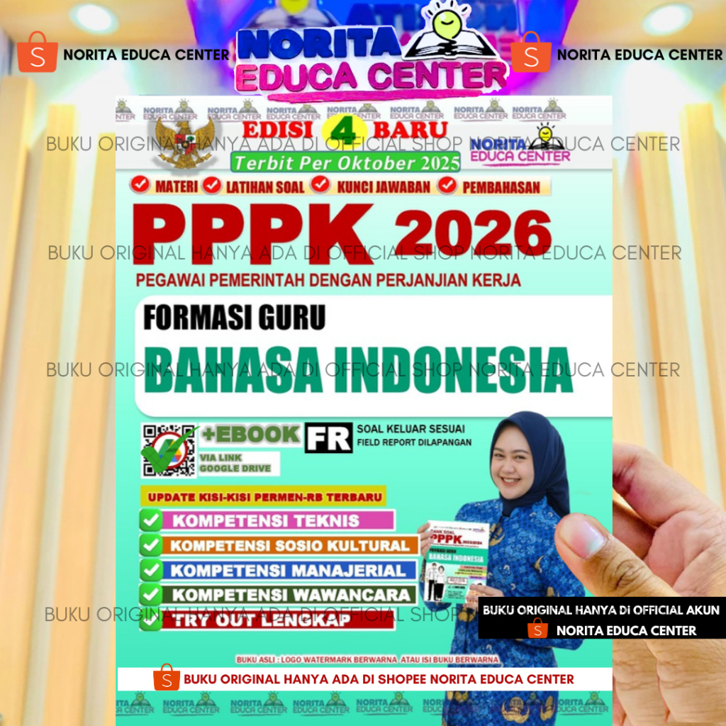 BUKU PPPK FORMASI GURU BAHASA INDONESIA NORITA EDUCA CENTER