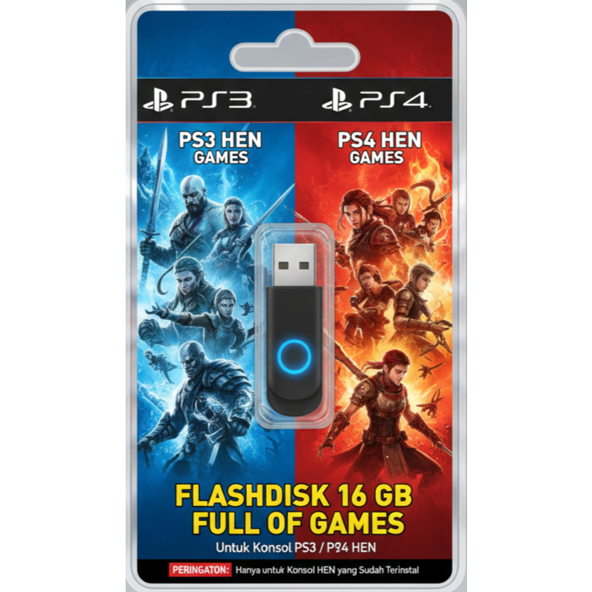FLASHDISK 16 GB ISI GAME PS3 / PS4 HEN
