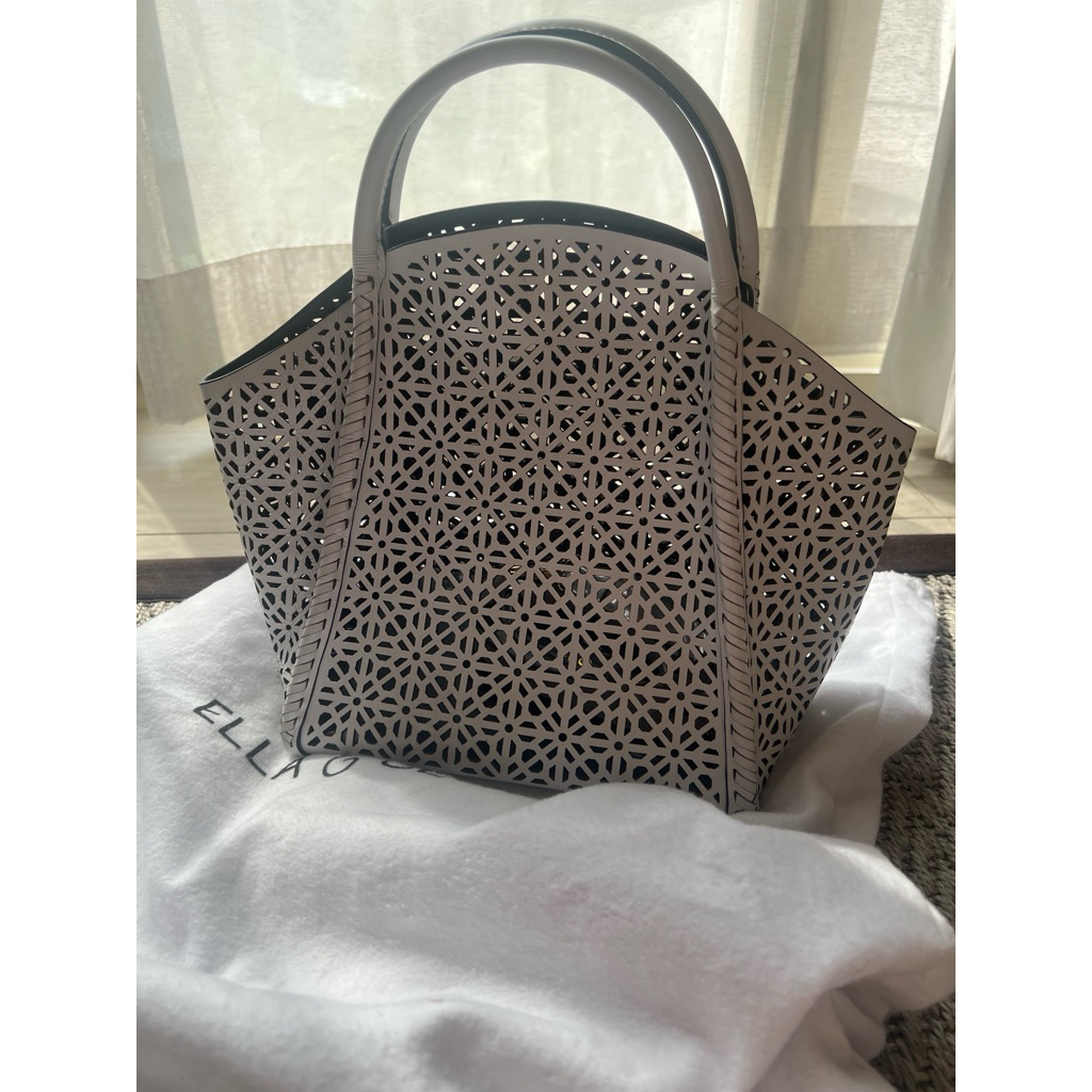 SALE ELLA GLO BAG TAS ELLA GLO ALLEGRA MIDI LEATHER KULIT ASLI PRELOVED 2x WHITE LOCAL BRAND ALAIAAA