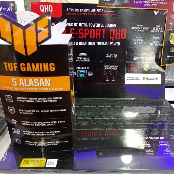 Laptop Asus Tuf Gamming A16 FA607NUG AMD Ryzen7-7445HS  Nvidia RTX 4050