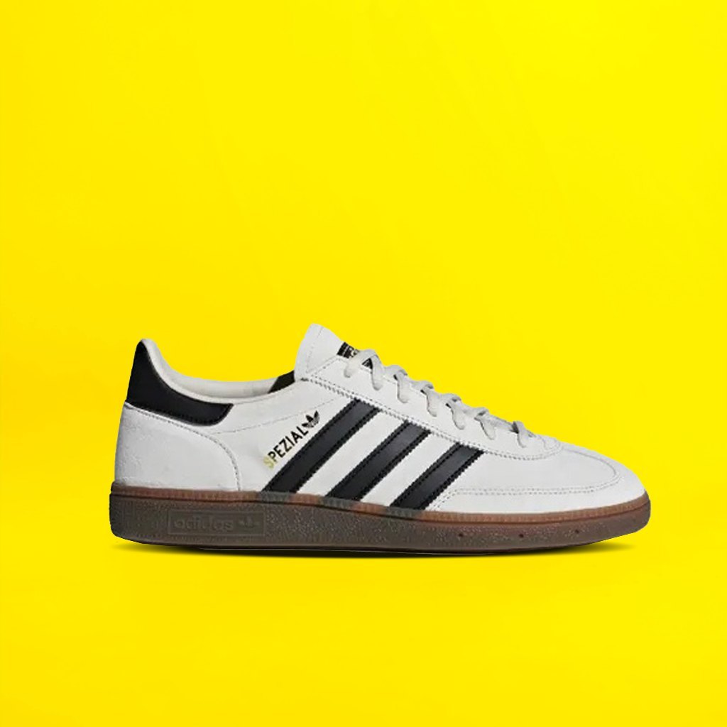 SNEAKERS ADIDAS SPEZIAL WHITE BLACK GUM AUTHENTIC ORIGINAL FREE KAOS KAKI DAN PAPERBAG