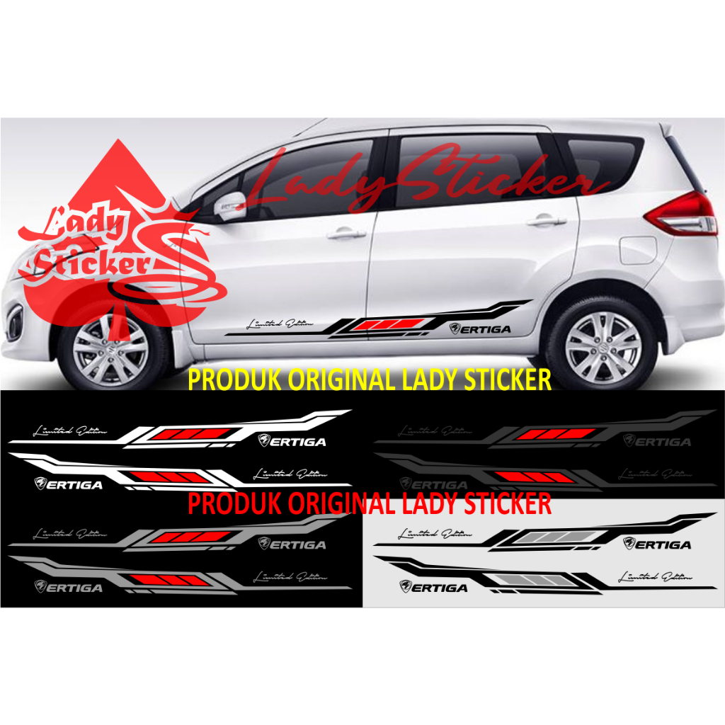 Cutting sticker mobil ertiga sticker stiker mobil proton ertiga