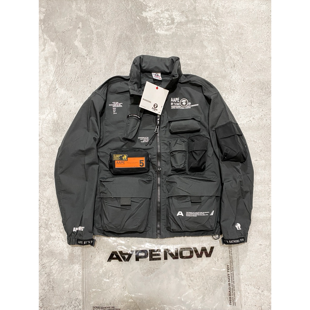 100% Authentic NWT Aape by A Bathing Ape Multipocket Combat Jacket