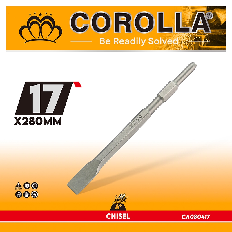 COROLLA PROMO Pahat Kayu 1/2-1 Inch (24-25.4mm) Gagang Kayu - Firmer Chisel Tatah Bobok Ukir Bonsai 