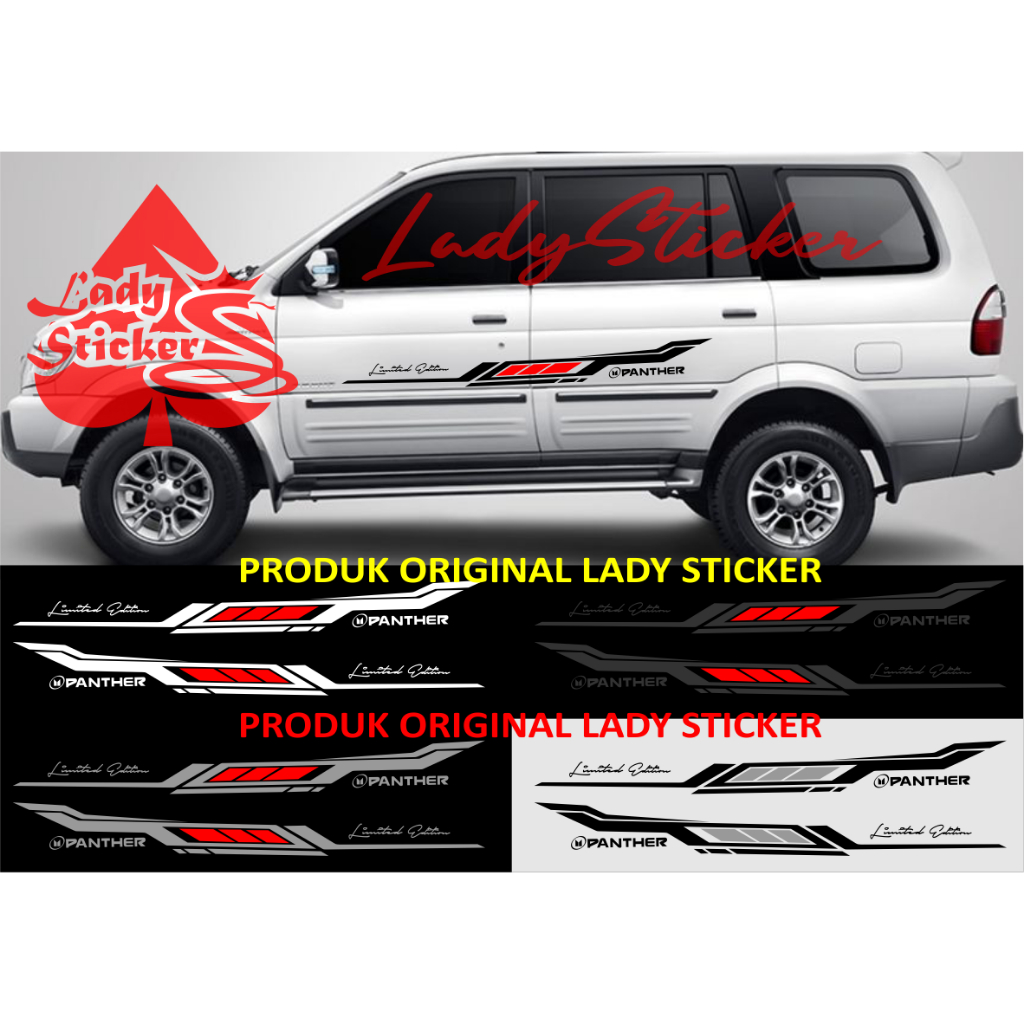 Cutting sticker mobil panther sticker stiker mobil isuzu panther