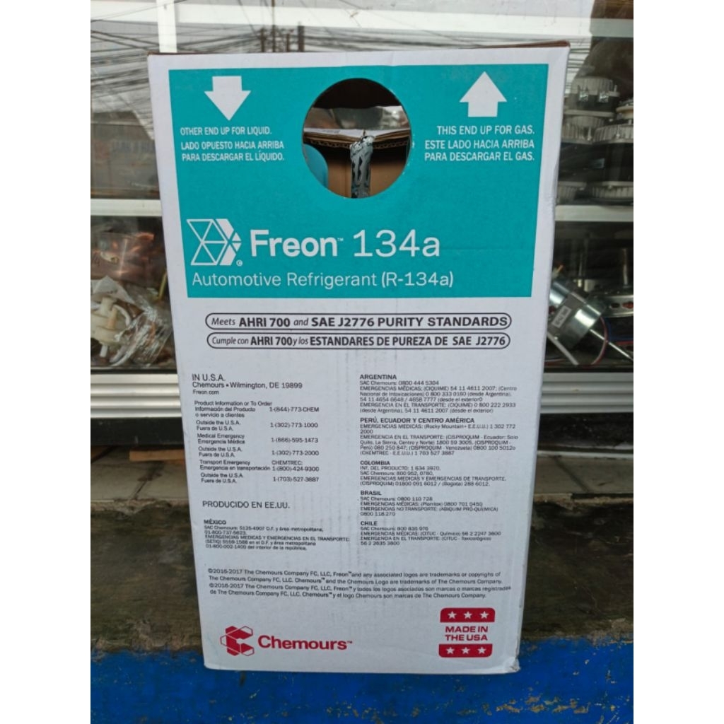 freon r134a chemours usa/r134a chemours 13.6 kg