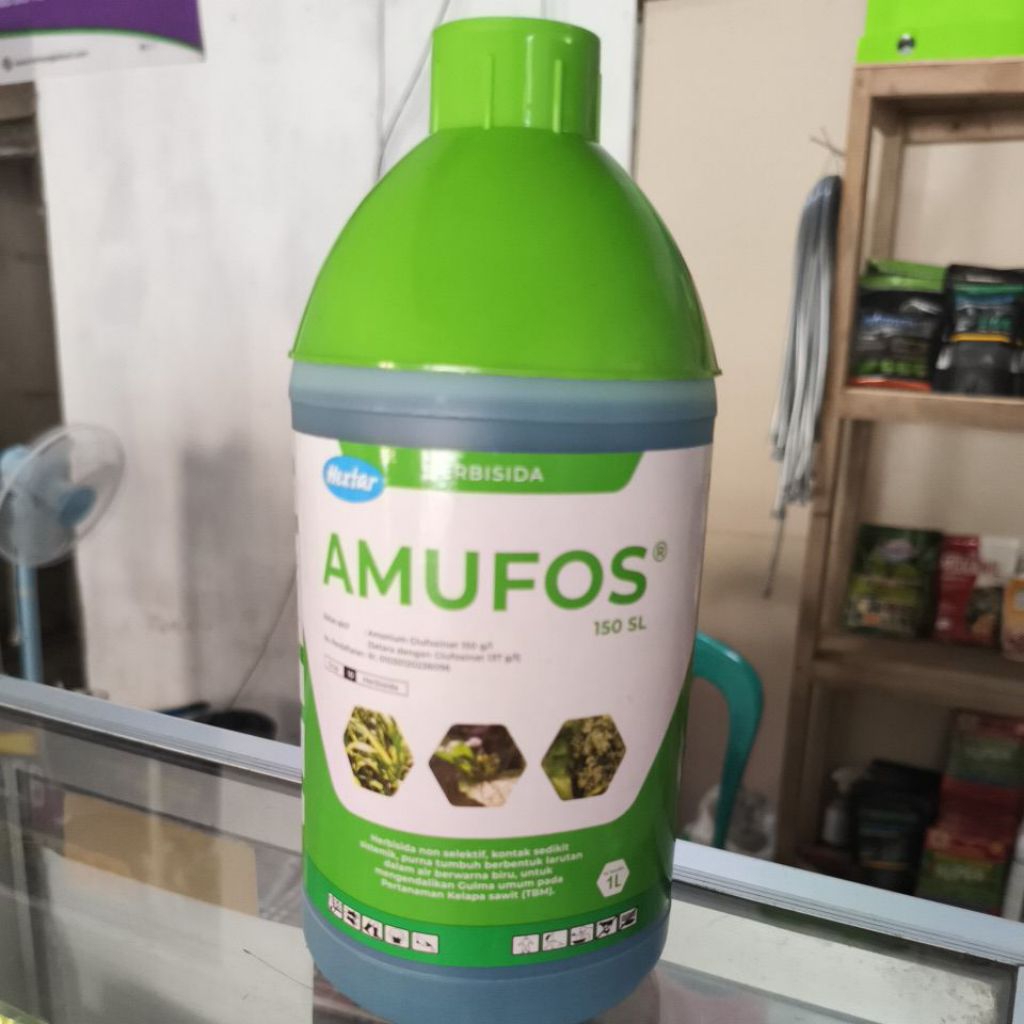 Herbisida AMUFOS 150SL 1 Liter - Non Selektif, Kontak Sistemik, Efektif untuk Gulma