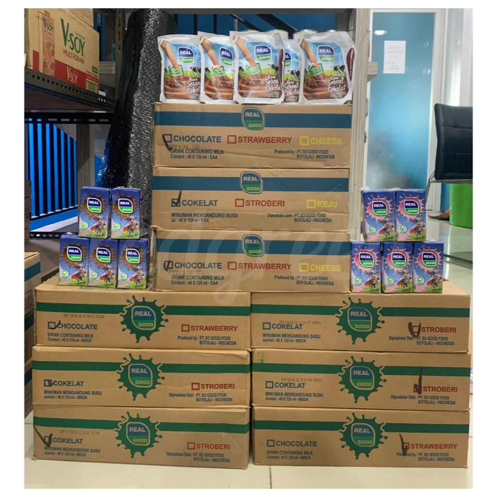 susu bantal real good 1dus 125mlx40pcs susu realgood susu pouch real good 1 dus isi 40pcs aneka rasa