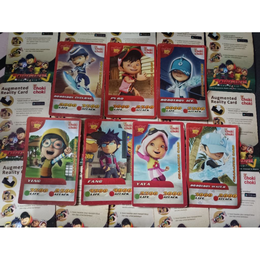 Kartu Choki Choki AR BoBoiBoy 2015