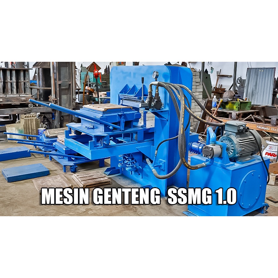 Mesin Genteng Beton Model SSMG 2.0  Full Press Hydraulic